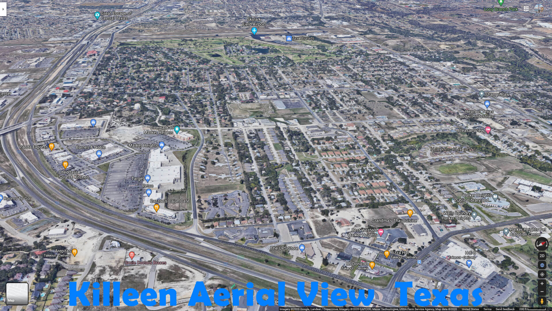 Killeen Aerial View Texas